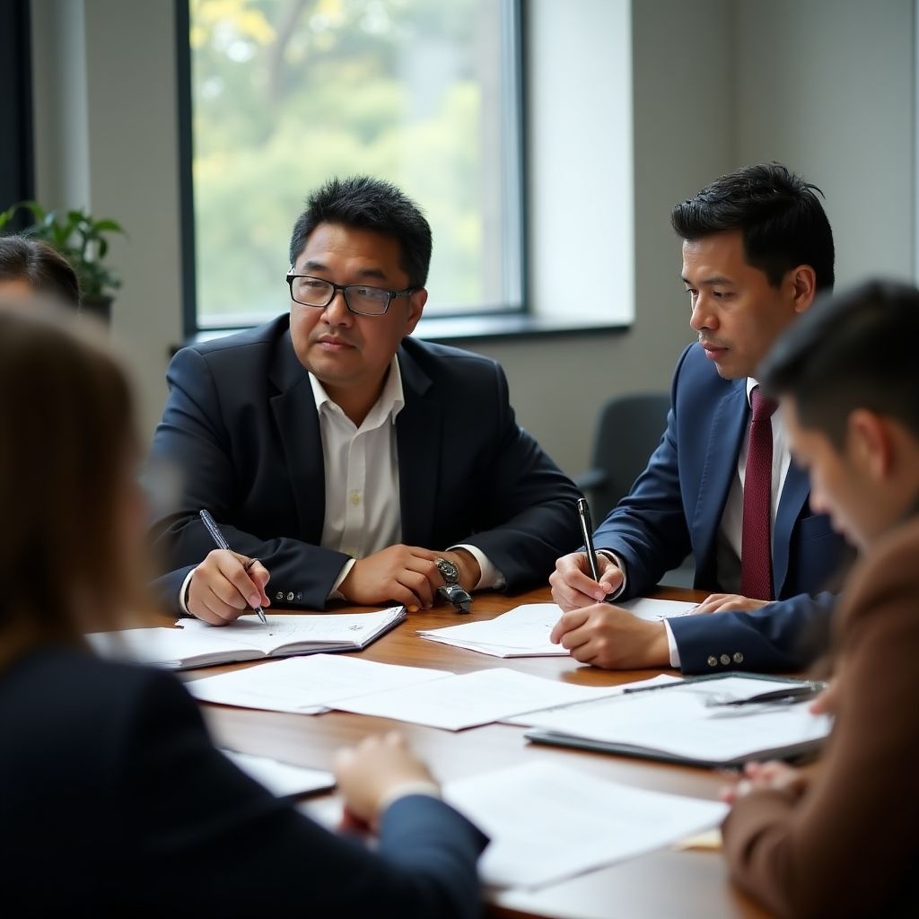 Grupo de estudio analizando casos prácticos